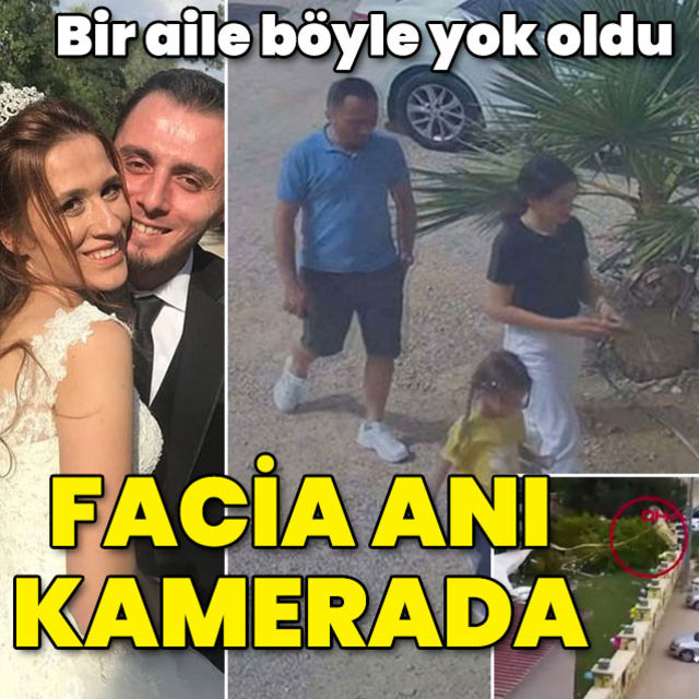 Bir aile böyle yok oldu! Facia anı kamerada!