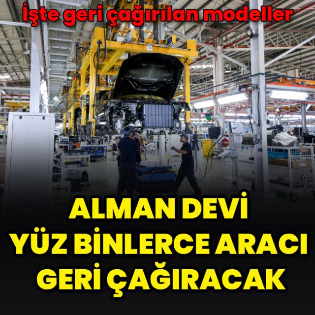 Alman devi yüz binlerce aracı geri çağıracak