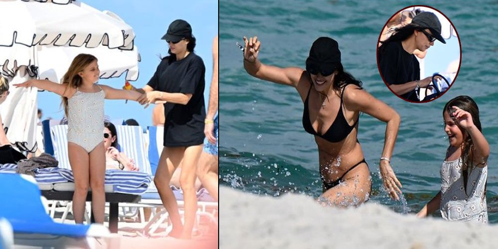 Anne-kız Miami Sahili'nde...