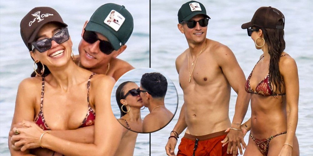 Aşıklar Miami Sahili'nde...