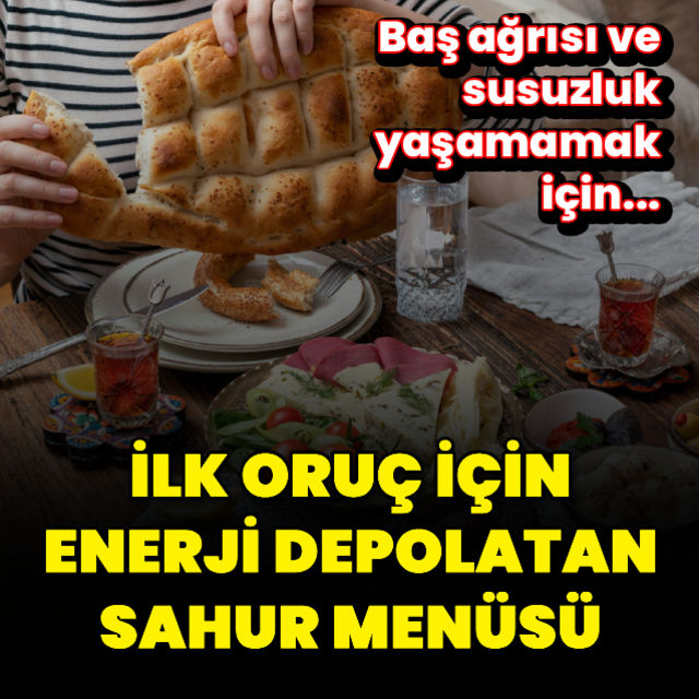 Doyurucu ve dengeli sahur menüsü!
