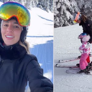 Çocuklarıyla Uludağ'da kaydı