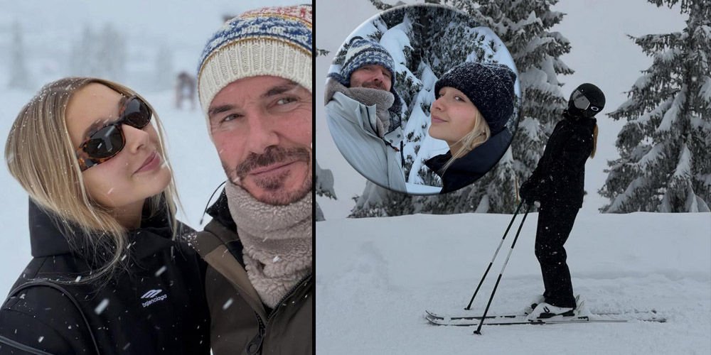 Kızıyla Courchevel'de...