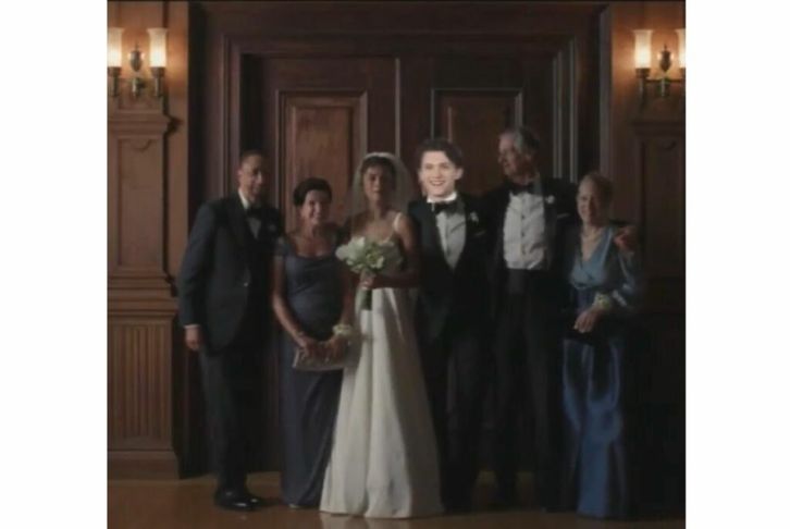 Zendaya'nın programda paylaştığı sahte düğün görüntüsü