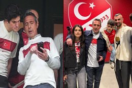 Baba-oğul Türkiye-Romanya maçını izledi