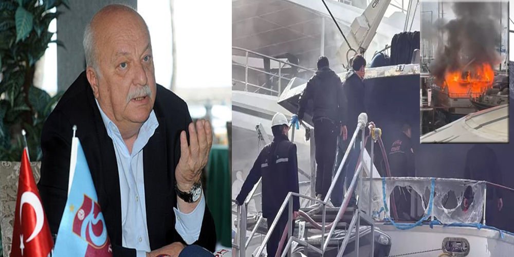 Şener’in yatı yandı