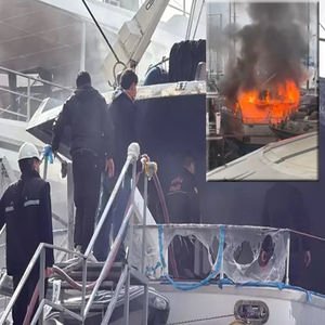 Şener’in yatı yandı