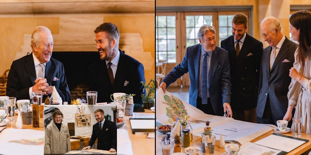 Beckham ve Kral Charles bir arada...