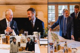 Beckham ve Kral Charles bir arada...