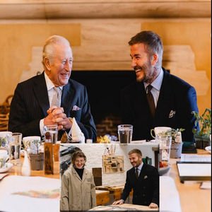 Beckham ve Kral Charles bir arada...