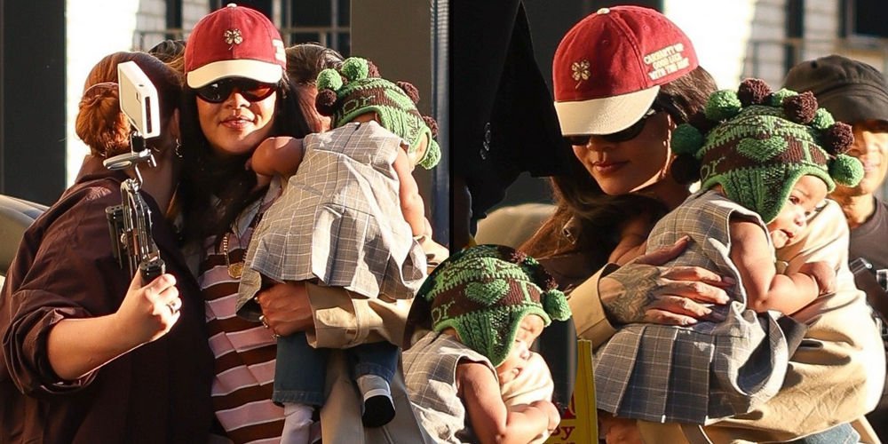 Kızıyla ilk kez görüntülendi