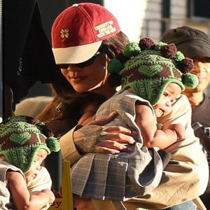 Kızıyla ilk kez görüntülendi