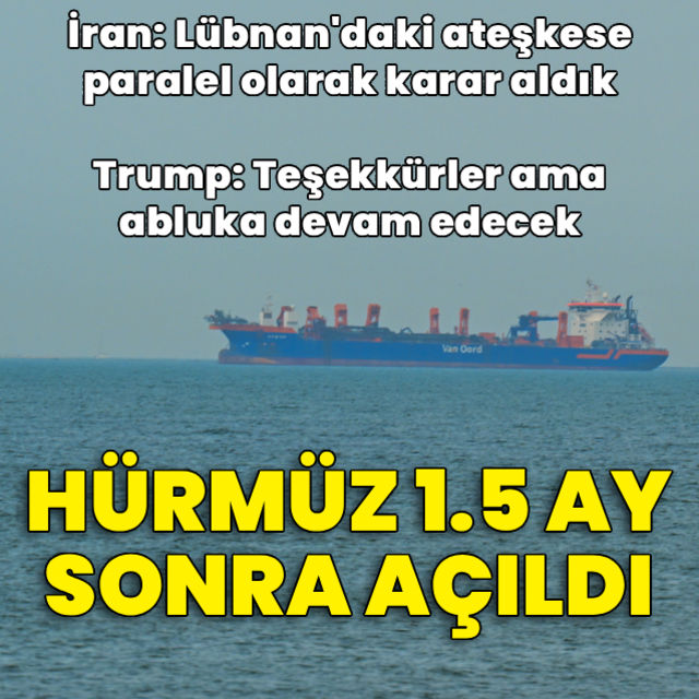 İran: Hürmüz Boğazı açıldı