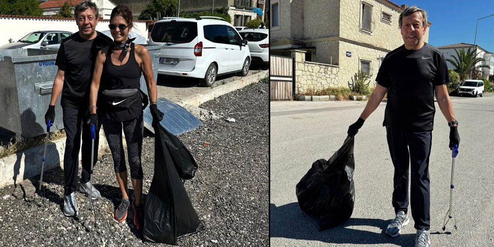 İzmir'de çöp topladılar