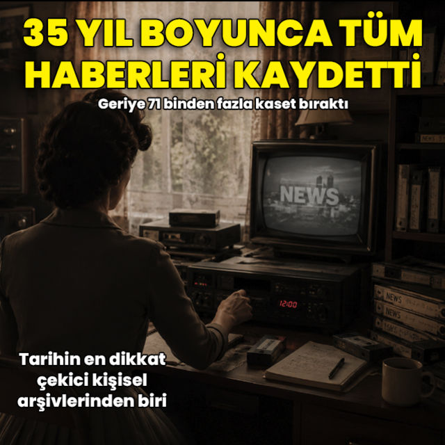 35 yıl boyunca tüm haberleri kaydetti