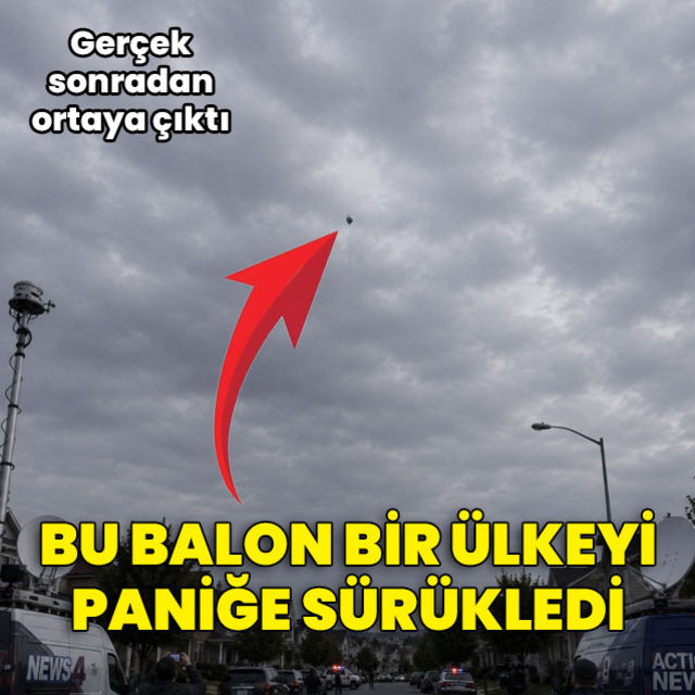 İçinde çocuk olduğu zannedilen balon ülkeyi paniğe sürükledi
