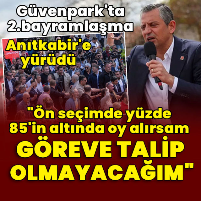 Kurultaydan korkmuyorum ön seçim de istiyorum