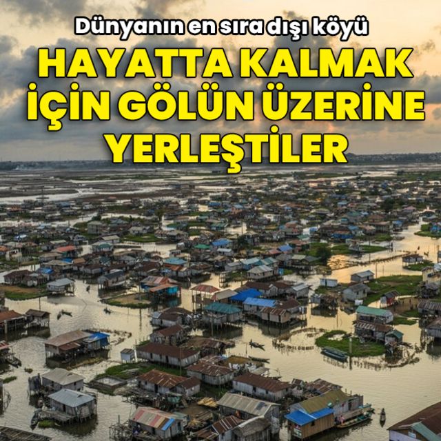Sokakları yok, her yere sandalla gidiyorlar!