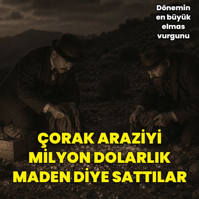 Kendi yarattıkları sahte elmas madeniyle herkesi dolandırdılar