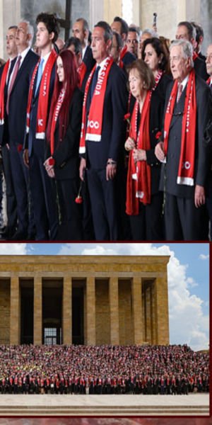 Koç Topluluğu, 100. yılında Ata'nın huzurunda...