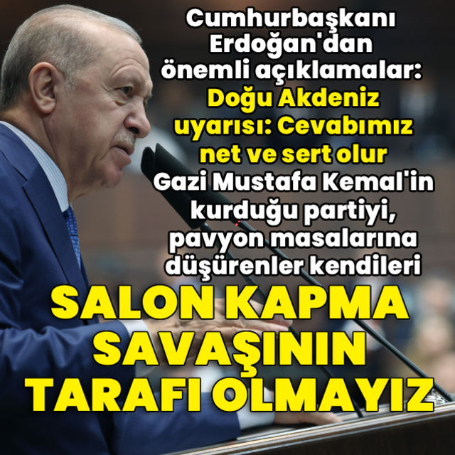 Cumhurbaşkanı Erdoğandan açıklamalar
