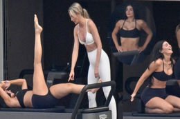 'Jenner' lüks yatta pilates yaptı