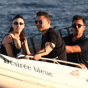 Sevgilisiyle Bodrum sularında...