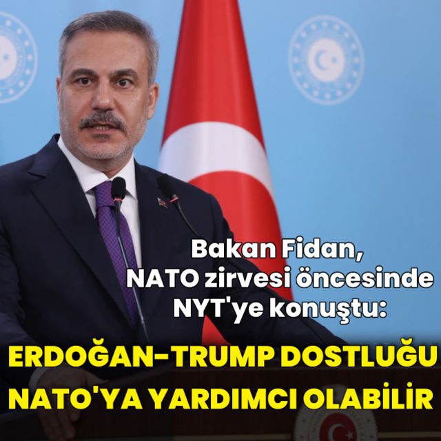 Bakan Fidan NYTye konuştu