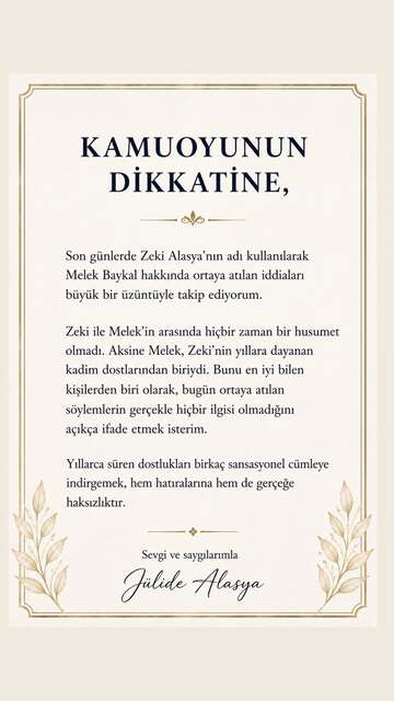 <strong>"ARALARINDA HİÇBİR ZAMAN HUSUMET OLMADI"</strong>