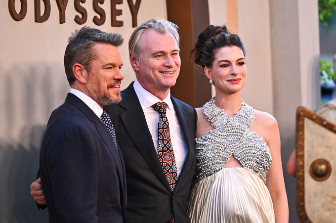 Matt Damon, Christopher Nolan ve Anne Hathaway