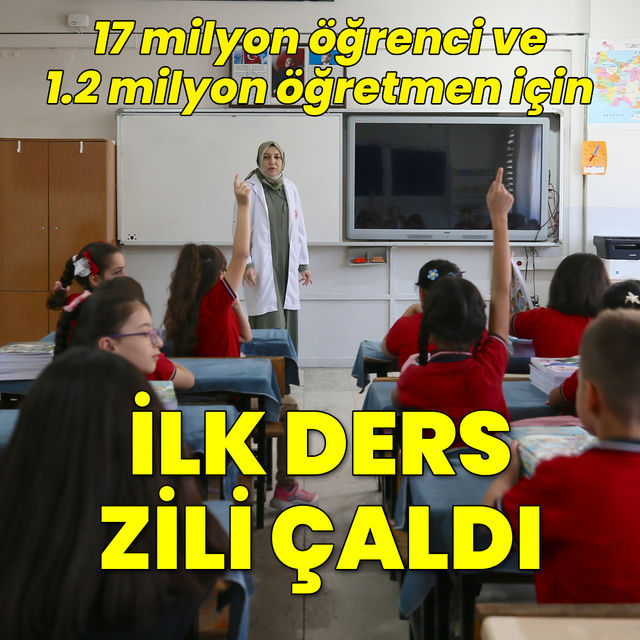 İlk ders zili çaldı! 