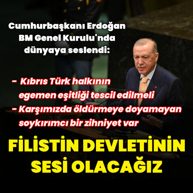 Cumhurbaşkanı Erdoğan, BM Genel Kuruluna hitap etti