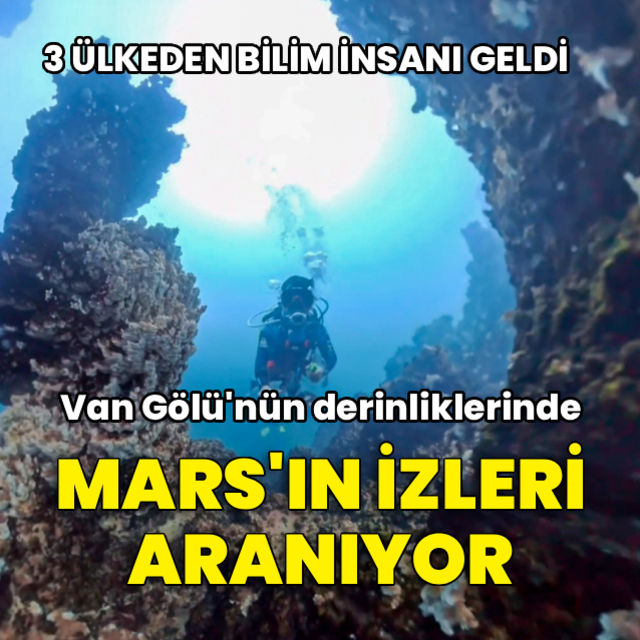 Van Gölü'nün derinliklerinde Mars'ın izleri aranıyor