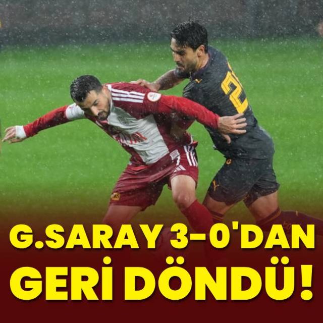 G.Saray 3-0'dan geri döndü!
