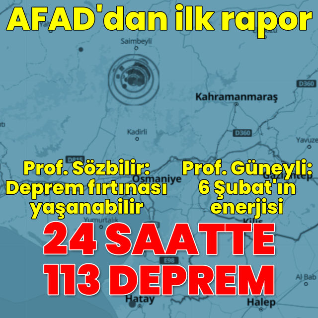 Uzmanlardan açıklama, AFADdan rapor geldi