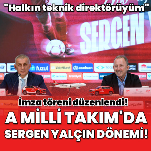 A Milli Takımda Sergen Yalçın dönemi!