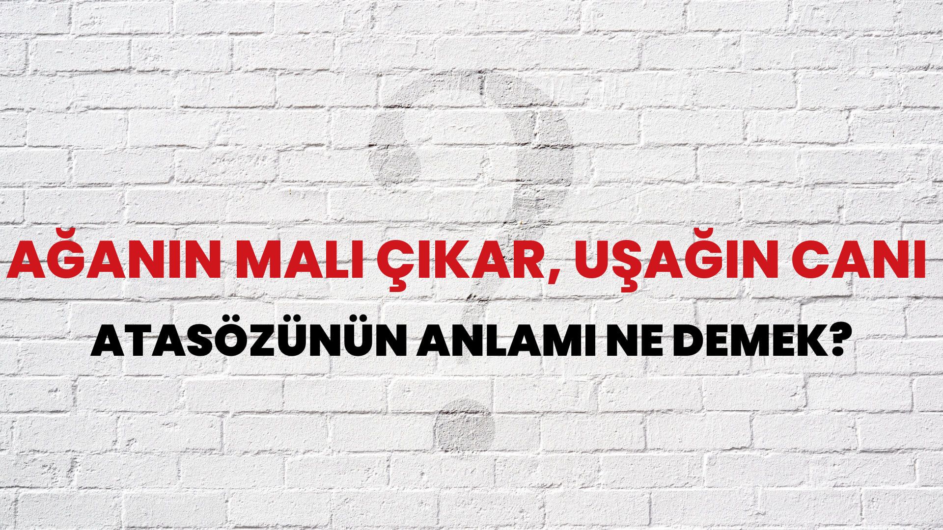 Ağanın malı çıkar, uşağın canı Atasözünün Anlamı Ne Demek?