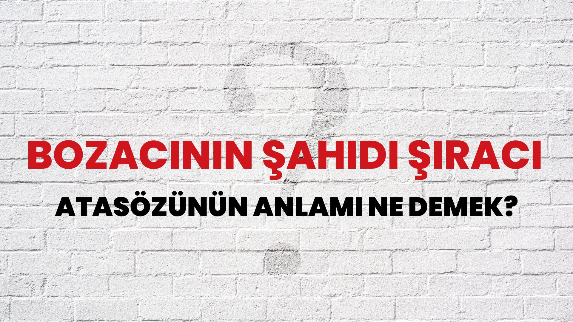 Bozacının şahidi şıracı Atasözünün Anlamı Ne Demek?