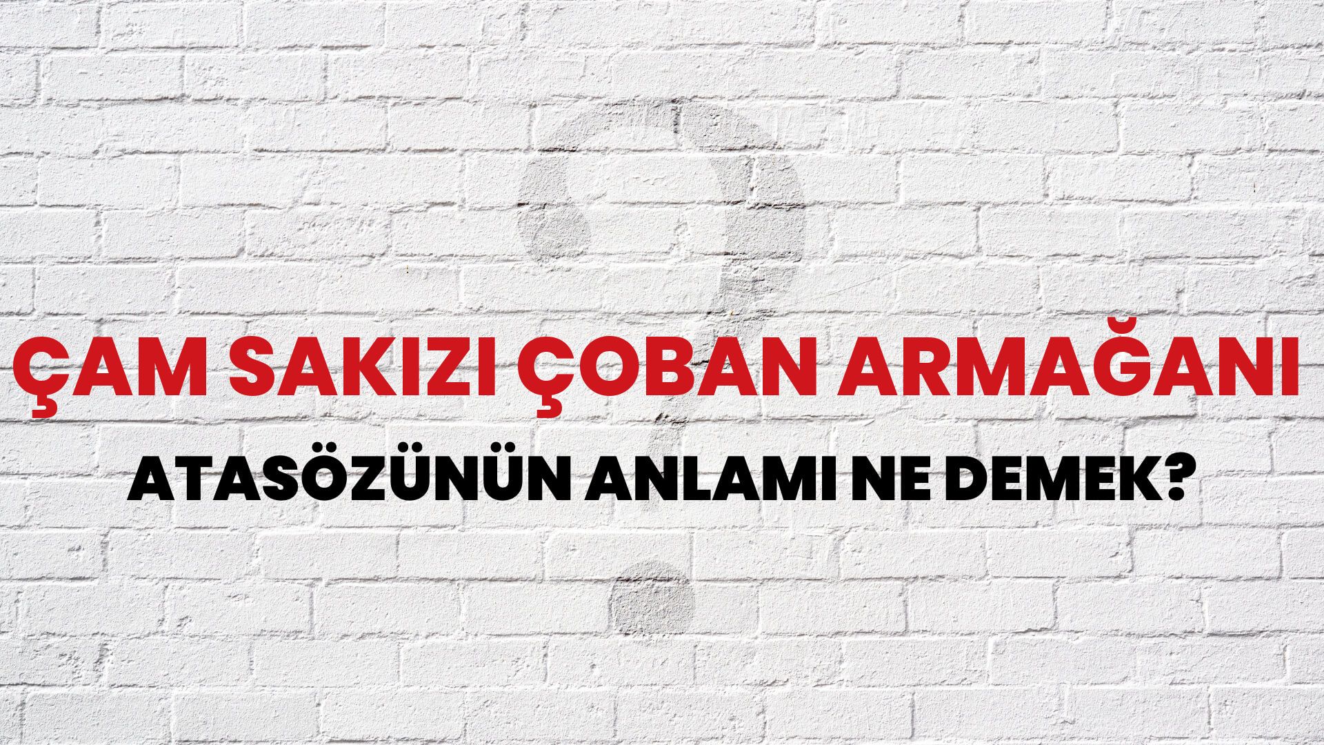 Çam sakızı çoban armağanı Atasözünün Anlamı Ne Demek?