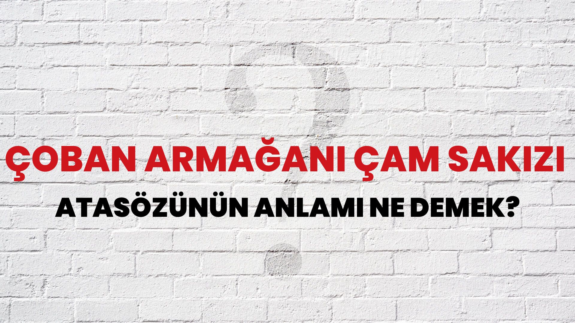 Çoban armağanı çam sakızı Atasözünün Anlamı Ne Demek?