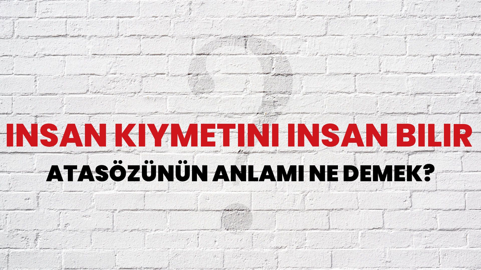 İnsan kıymetini insan bilir Atasözünün Anlamı Ne Demek?