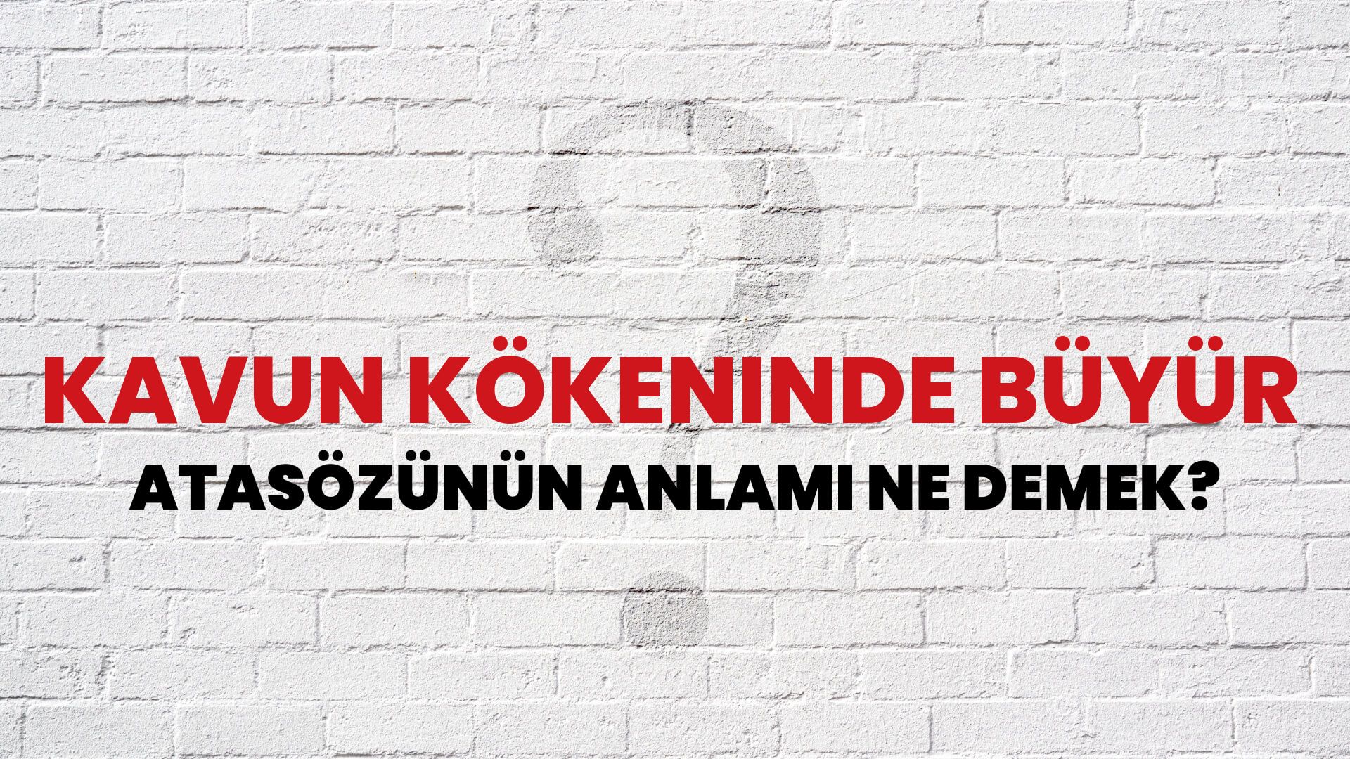 Kavun kökeninde büyür Atasözünün Anlamı Ne Demek?