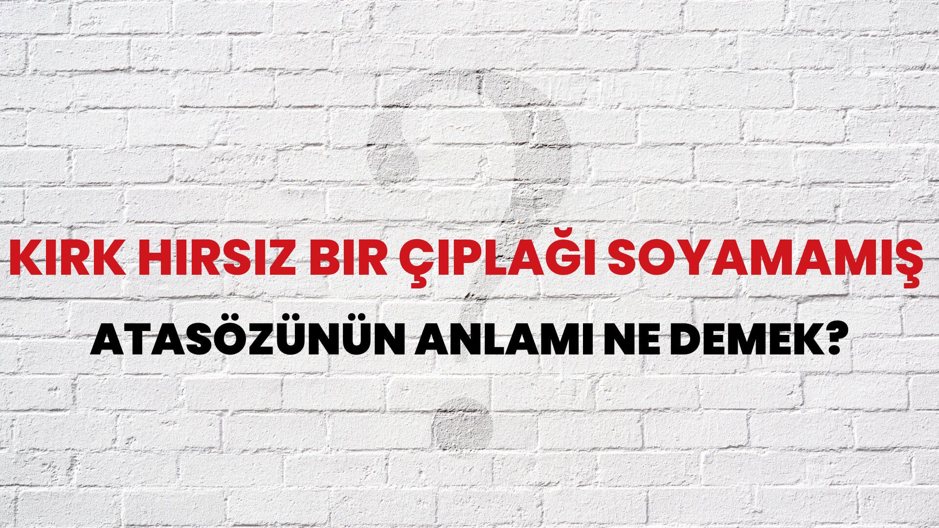 Kırk hırsız bir çıplağı soyamamış Atasözünün Anlamı Ne Demek?