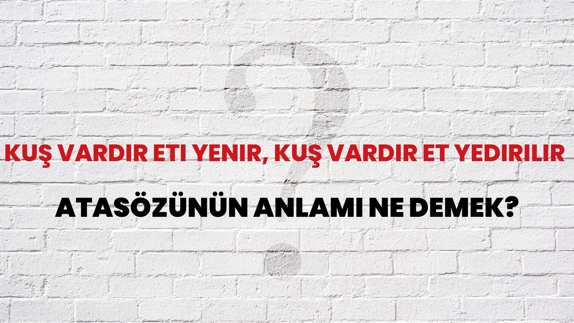 Kuş vardır eti yenir, kuş vardır et yedirilir Atasözünün Anlamı Ne Demek?