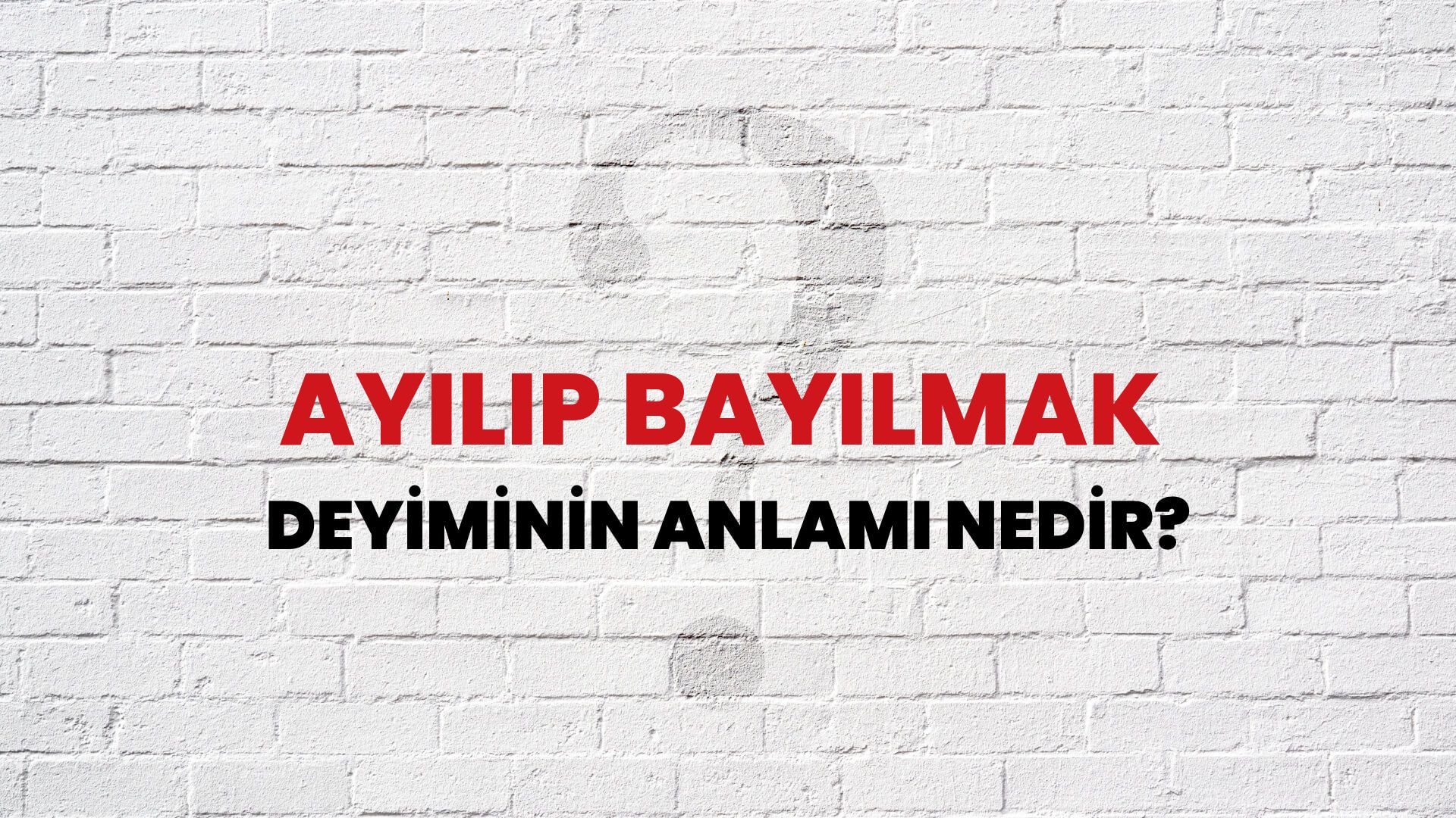 Ayılıp Bayılmak Deyiminin Anlamı Nedir?