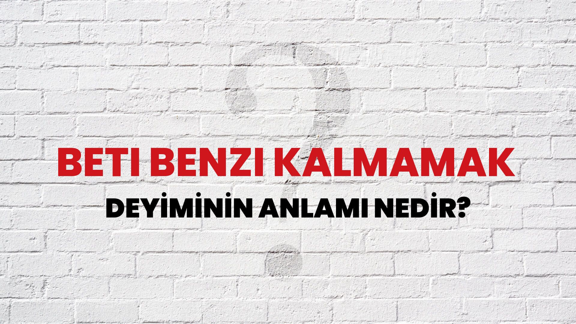 Beti Benzi Kalmamak Deyiminin Anlamı Nedir?