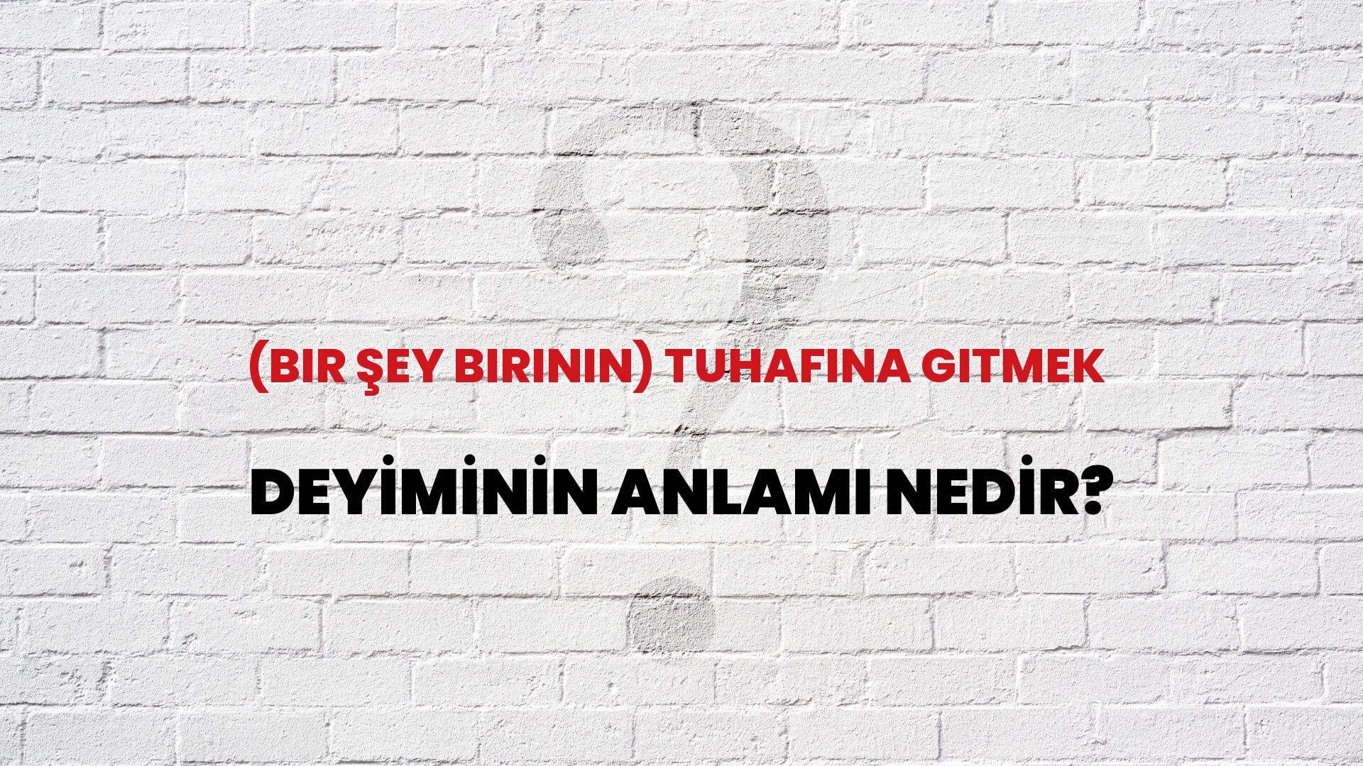 (Bir Şey Birinin) Tuhafına Gitmek Deyiminin Anlamı Nedir?