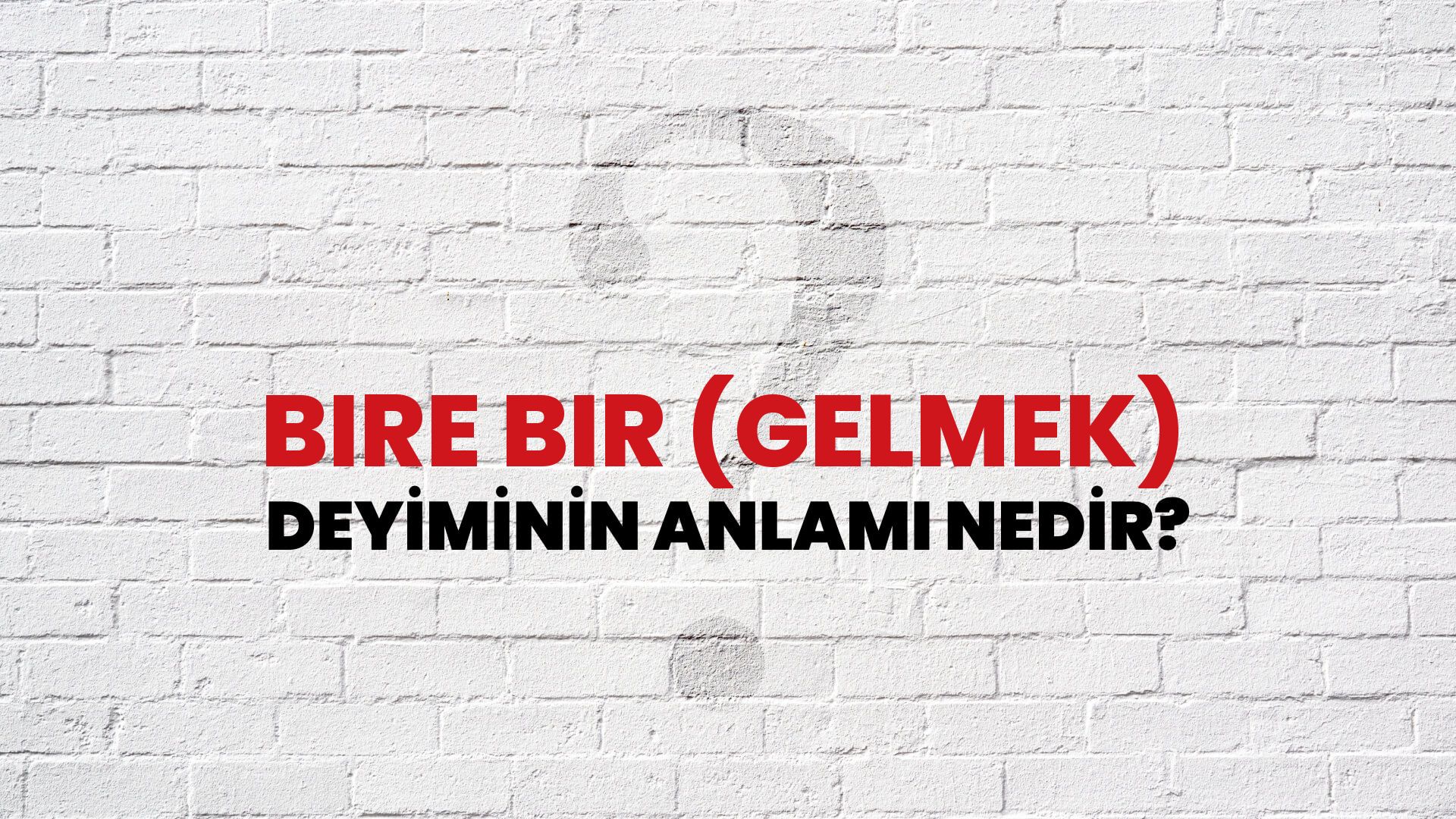 Bire Bir (Gelmek) Deyiminin Anlamı Nedir?