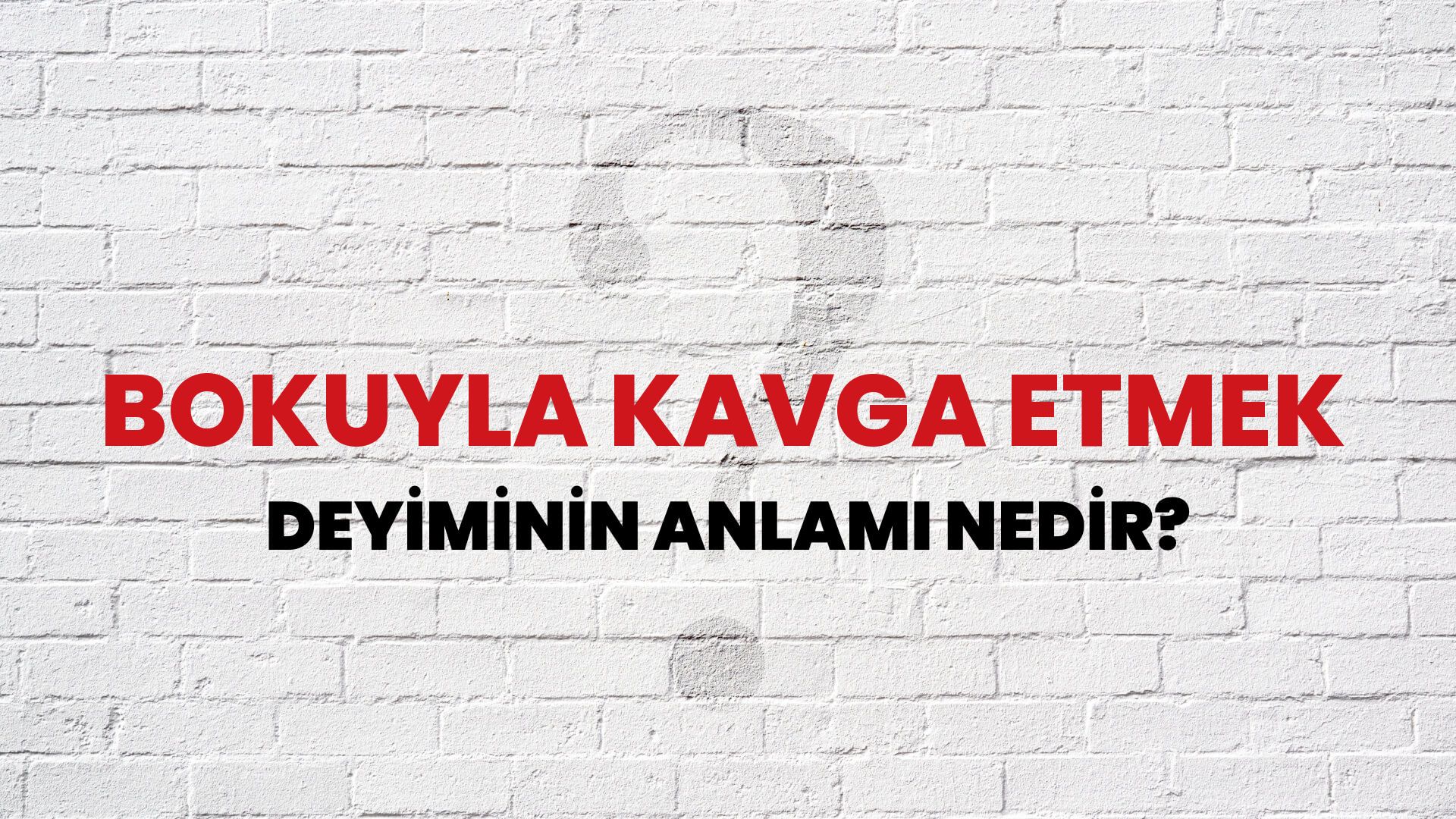 Bokuyla Kavga Etmek Deyiminin Anlamı Nedir?