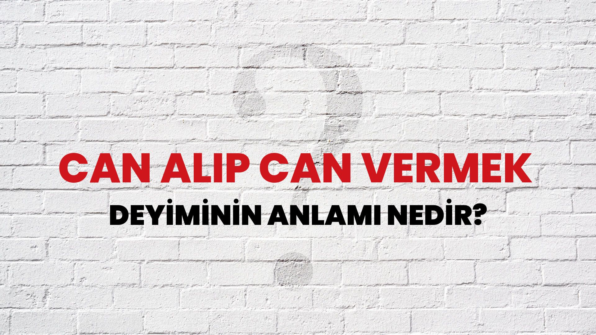 Can Alıp Can Vermek Deyiminin Anlamı Nedir?